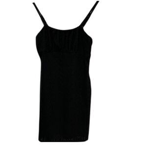 LOVE TREE black mini‎ dress sz S empire NEW Whimsigoth dark grunge fitted